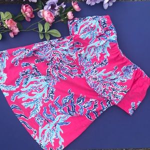 Samba Print Lily Pulitzer Strapless Top
